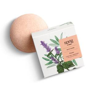 lot 3201 image: 4 Pack Sprig by Kohler Clary Sage  Patchouli Bath Bomb, Hypoallergenic, Made with Natural Botanicals & Premium Skincare Ingredients (Shea Butter, Coconut Oil, & Kaolin Clay) to Clarify and Energize - Focus