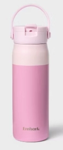 lot 3203 image: Embark 24oz Stainless Steel Water Bottle with Handle