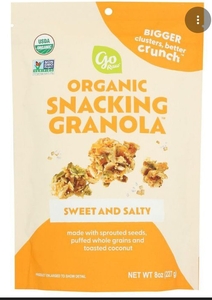 lot 3210 image: Go Raw 8 oz Sweet & Salty Organic Snacking Granola