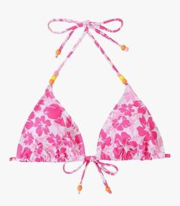 lot 3264 image: Verdusa Womens Floral Halter Bikini Top String Triangle Bra Summer Swimsuit Tops Beachwear (STOCK PHOTO COLOR DIFFERENT - ORANGE) XL