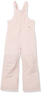 lot 3279 image: Amazon Essentials Girls Water-Resistant Ski &amp Snow Bib Overall, Light Mauve, X-Large - Retail $30
