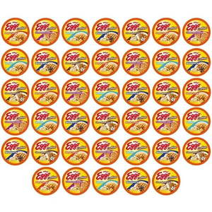 lot 3375 image: Eggo Beverages Waffle Flavored Coffee Pods  Variety Pack  Fair Trade Certified  Gluten-Free  Naturally Caffeinated  Kosher  40 Count (NO VISIBLE EXP DATE)
