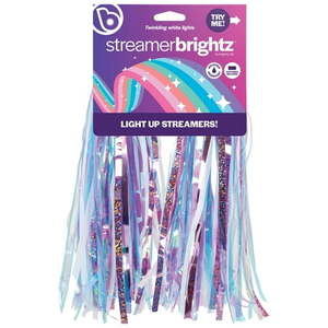 lot 3379 image: Brightz StreamerBrightz LED Light up Bike Streamers Bicycle Grip Handlebar Tassels  2-Pack