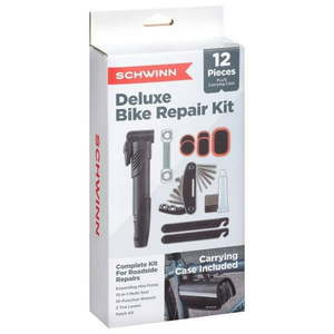 lot 3390 image: Schwinn Emergency Deluxe Repair Kit 12 Pieces Plus Carrying Case