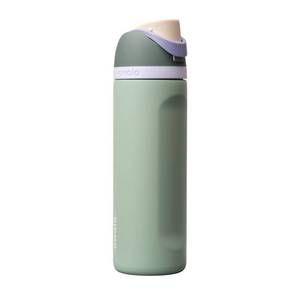 lot 3398 image: Owala 24oz FreeSip Stainless Steel Water Bottle - Misty Meadow - Retail $30