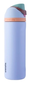 lot 3405 image: Owala 24oz FreeSip Stainless Steel Water Bottle  - Periwinkle Twinkle - Retail $30