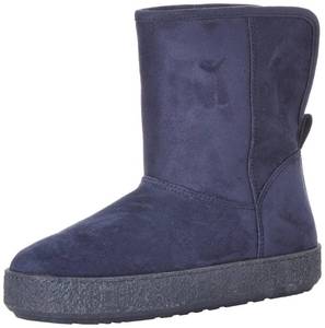lot 3417 image: Amazon Essentials Womens Faux Fur Shearling Boot, Navy Microsuede, 6 - Retail $35
