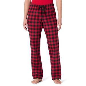 lot 3432 image: Amazon Essentials Womens Flannel Pajama Sleep Pant with Drawstring, Elastic Waist, Red Buffalo Check, Small
