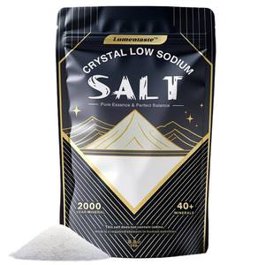 lot 3435 image: Sea Salt for Pickling, Canning & Cooking, Fine Grain Table Salt with Natural Minerals, Sal de Mar for Steak & Baking  Low Sodium Healthy Salt, Resealable 8.8oz (EXP 04.17.28)