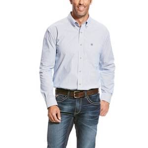 lot 3437 image: Ariat Mens Pro Series Dayne Classic Fit Shirt, L - Retail $65