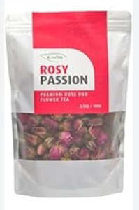 lot 3466 image: 4LeafTea Rosy Passion Premium Rose Bud Flower Tea 3.5 Oz