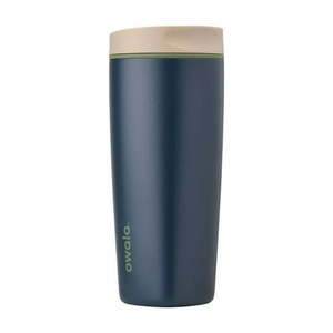 lot 3483 image: Owala 20oz SmoothSip Slider Coffee Tumbler - Navy Nights - Retail $30