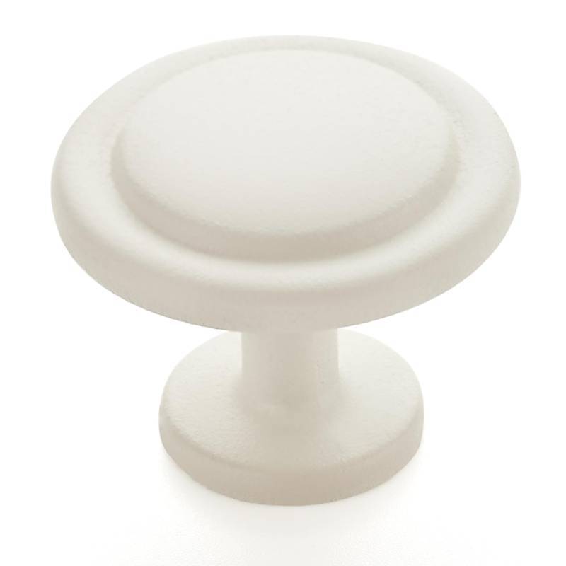 lot 55558 image: 3 Pack 1-14 inch Kitchen Cabinet Knobs White Frosted Dresser Zinc Pulls Door Drawer Handles for Dresser Drawers - Retail $9
