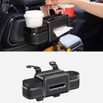 Multifunctional Car Seat Back Organizer Box with Drink Cup Holder, Makeup Mirror, Tissue Box& Hooks for Car Seat Back, New Upgrade Car Headrest Backseat Organizer Suitability for Wife, Girlfriend - Retail: $42