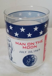 lot 2519 image: Apollo 11 Moon Landing Commemorative Glass - 1969