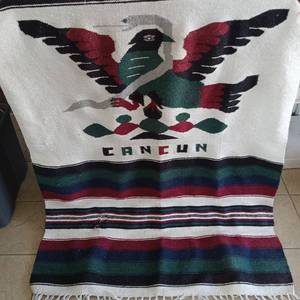 lot 4002 image: Mexican Cancun Eagle Blanket