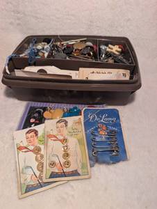 lot 5031 image: 1950s Tuppercraft Sewing Box  Woven Sewing Box