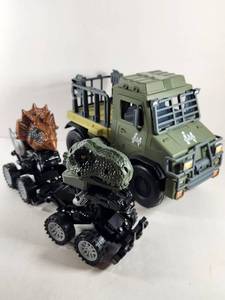 lot 154 image: Toy Dinosaur Cars and Military Vehicle