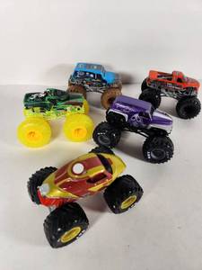 lot 166 image: Lot of Monster Trucks - Iron Man & More