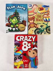 lot 218 image: Regal Games Card Collection - Slap Jack, Old Maid, Crazy 8s Bundle