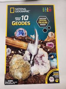 lot 232 image: National Geographic STEM Break Open 10 Geodes Kit