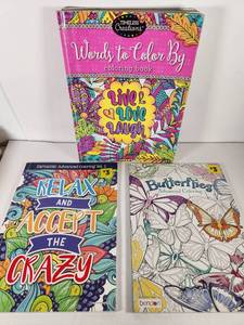 lot 236 image: Adult Coloring Book Bundle - Inspirational Collection