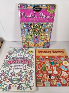 lot 237 image: Coloring Book Bundle - Mandala, Positivity & Kawaii