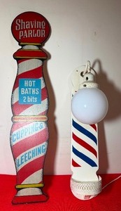 lot 20 image: Barber Shop Decor - Please Read Description