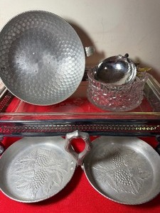 lot 44 image: Vintage Silverplate, Aluminum and Glass
