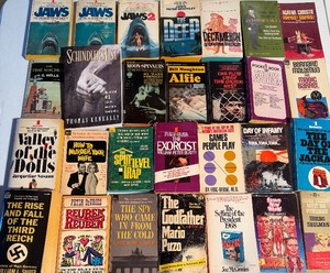 lot 68 image: Vintage Books - Jaws and More - Please See Pictures for Titles