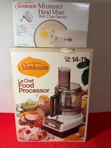 lot 78 image: Sunbeam Hand Mixer and Food Processor, Both in Sealed Boxes