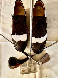 lot 86 image: Golf Shoes, Clubs
