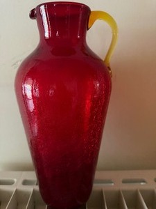 Vintage Blown Glass Pitcher