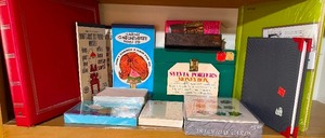 lot 119 image: Stationary, Cards, Photo Albums and Metal Recipe Box