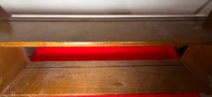 lot 136 image: Wood Wall Shelf, Approx 32 x 6 x 15
