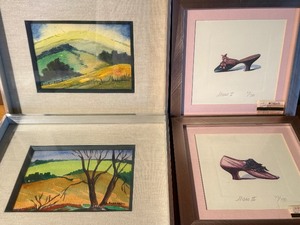 lot 154 image: Landscape and Shoe Wall Art