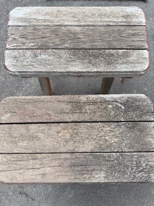 lot 401 image: Wood Benches