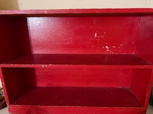 lot 303 image: Red Wood Shelf