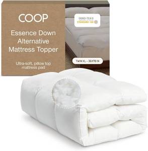 lot 3115 image: $99 Coop Home Goods Down Alternative Mattress Topper Twin XL, 2-Inch