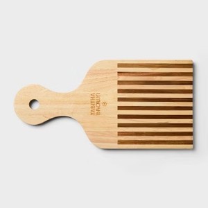 lot 3123 image: Shaped Wood Cutting Board with Handle - Tabitha Brown for Target