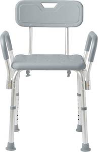 lot 3146 image: Medline Shower Chair with Backrest & Padded Armrests, 350 lb