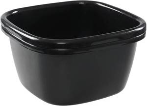 lot 3150 image: Ggbin 18-Quart Square Wash Basin, Plastic Dish Tub Black