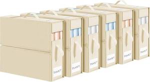 lot 3156 image: DIMJ Bed Sheet Organizers 6 Pack   Foldable Linen Closet Storage