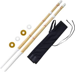 lot 3168 image: $47 Set of 2 Kendo Shinai 47-Inch Samurai Decor Prop with Carry Bag