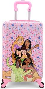 lot 3172 image: $100 Disney Princess 20in Hardside Luggage with Spinner Wheels 20x12x8