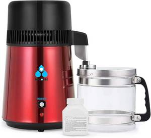 lot 3215 image: $110 DC HOUSE 1 Gallon Water Distiller, 4L Stainless Steel Countertop
