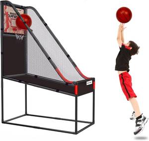 lot 3232 image: 63.7 Arcade Basketball Game Indoor for Kids 3-12 with Wood Board