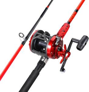 lot 3239 image: $55 Sougayilang Conventional Reel & Fiberglass Rod Combo, M-H Catfish