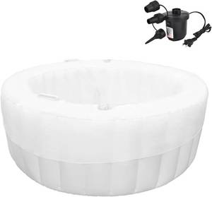 lot 3244 image: $150 Birth Pool in Creamy Marshmallow with Liner Set, Birthing Tub