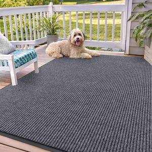 lot 3249 image: $80 OLANLY Front Door Mat IndoorOutdoor Waterproof 71x47, Grey
